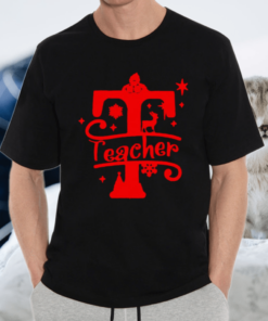 Teacher Alphabet Teacher Squad Christmas TShirt