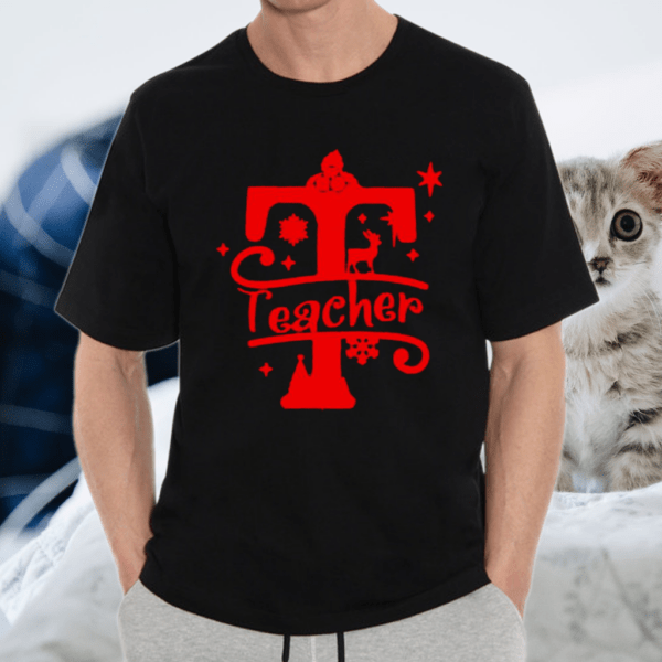 Teacher Alphabet Teacher Squad Christmas TShirt