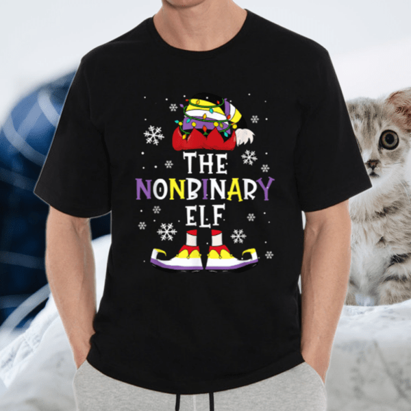 The Nonbinary Elf Christmas Party T Shirt