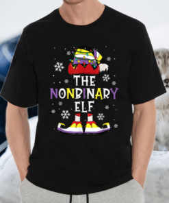 The Nonbinary Elf Christmas Party T Shirt