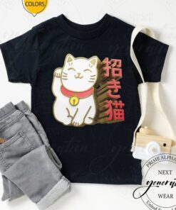 Waving Cat Maneki Neko T-Shirts