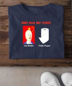 Which Sell Out Faster Funny Political Meme Satire Sleepy Joe Biden China Sellout t-shirt