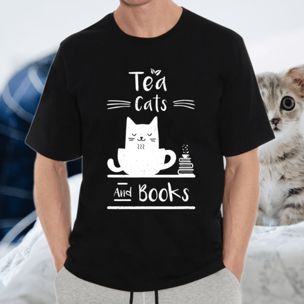 Tea Cats And Books Shirt