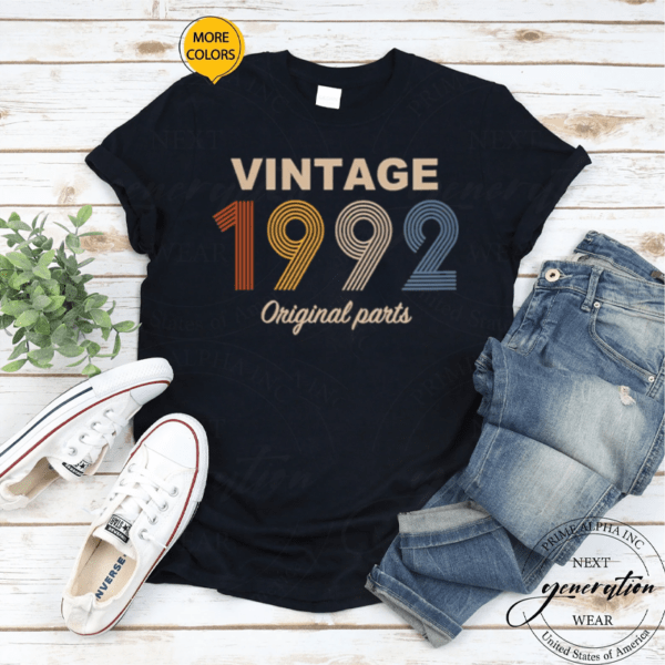 30 Years Vintage 1992 Original Parts 30Th Birthday Shirt