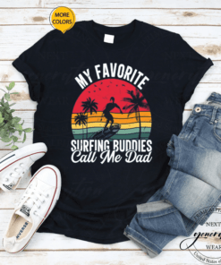 90's Retro Sunset Surfer Dad Quote Father's Day Surfing Gift Vintage Surfboard Shirts