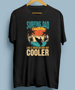 90's Retro Sunset Surfer Dad Quote Surfing Gift Vintage Father's Day Slogan TShirt