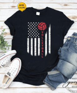 America Volleyball Flag Shirts