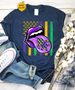 Awesome Mardi Gras 2022 Flag Lips For Men Women T Shirt