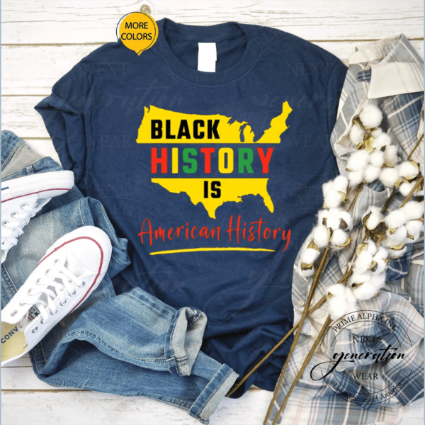 Black History Is American History African American Heritage T Shirt