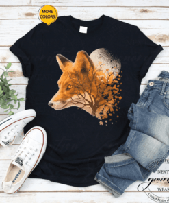 Cool Red Fox Tree T-Shirt