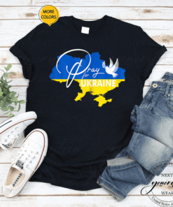 Pray For Ukraine Flag Free Ukraine - I Support Ukrainian T-Shirt