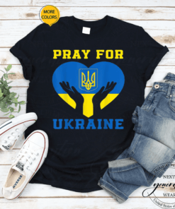 Pray For Ukraine Support Ukrainian I Stand With Ukraine TShirts