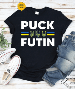 Puck Futin Funny Meme I Stand With Ukraine Ukrainian Support TShirt