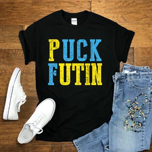 Puck Futin Meme I Stand With Ukraine Ukrainian Lover support T-Shirt