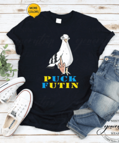 Puck Futin Stop War with Ukraine Peace Dove Puck Futin Premium T-Shirt