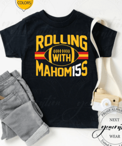 Rolling With Mahomes KC Football Shirts