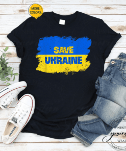 Save Ukraine I Stand With Ukraine Ukrainian Flag Men Women T-Shirt