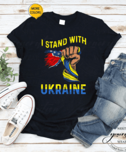 Stand With Ukraine Love Free Ukraine Freedom Peace Support T-Shirt