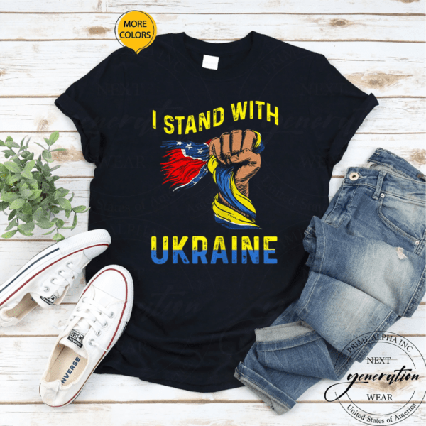 Stand With Ukraine Love Free Ukraine Freedom Peace Support T-Shirt