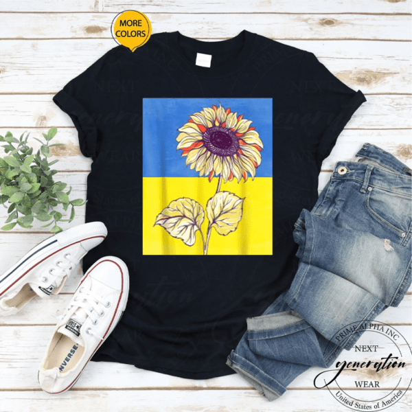 Sunflower Ukrainian Flag I Stand With Ukraine Ukraine Love T-Shirt