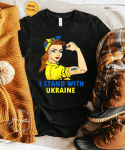 Support Ukraine I Stand With Ukraine Strong Women Girls TShirts