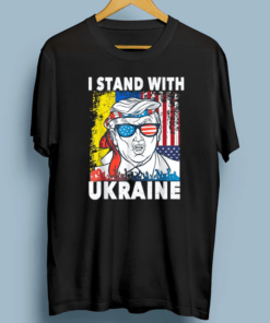 Support Ukraine I Stand With Ukraine Ukrainian Flag Gifts T-Shirt