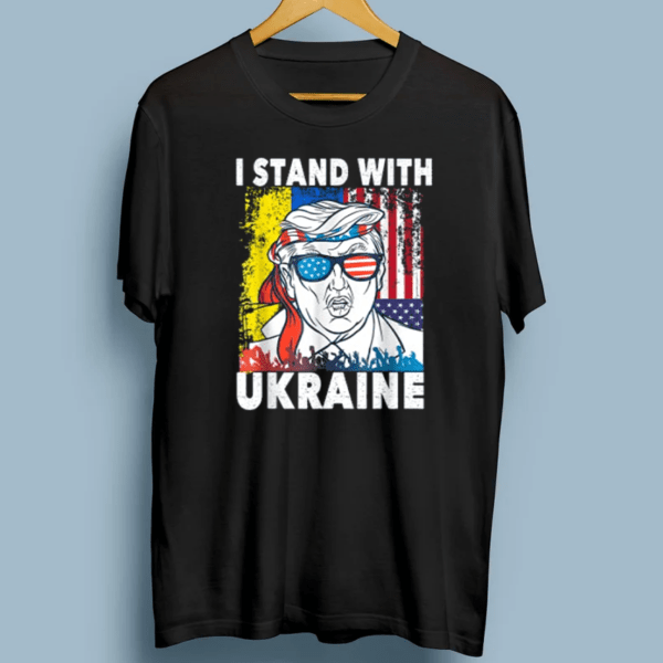 Support Ukraine I Stand With Ukraine Ukrainian Flag Gifts T-Shirt