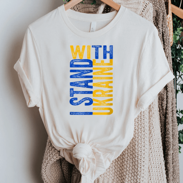 Support Ukraine I Stand With Ukraine Vintage Flag TShirt