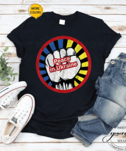 Support Ukraine Peace In Ukraine Ukrainian Flag T-Shirt