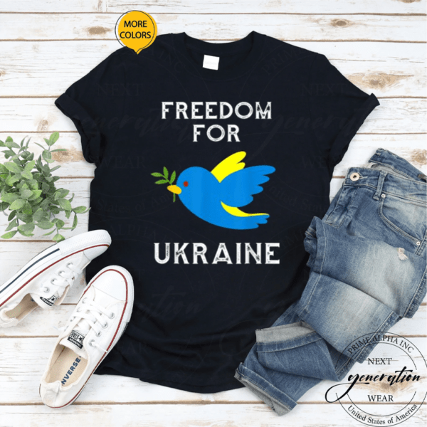 Support Ukraine Shirt Stand With Ukraine Ukrainian Flag T-Shirt