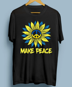 Support Ukraine Stand With Ukraine Ukrainian Flag TShirts