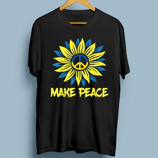 Support Ukraine Stand With Ukraine Ukrainian Flag TShirts