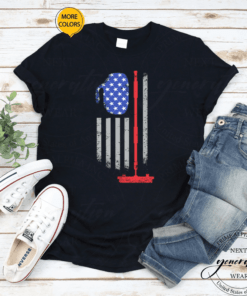 USA Curling Flag T-Shirt