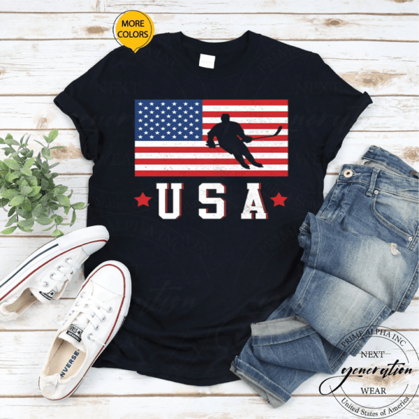 USA Hockey Winter Sports Games T-Shirt