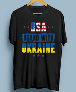 USA Stand With Ukraine Stand With Ukraine T-Shirt