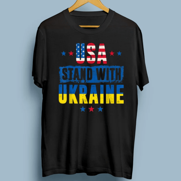 USA Stand With Ukraine Stand With Ukraine T-Shirt