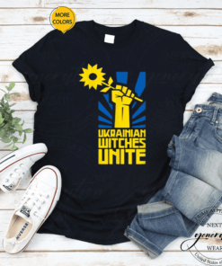 Ukraine Fist Hand Sunflower Ukrainian Witches Unite - TShirts