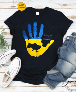 Ukraine Map Pray For Ukraine T-Shirt