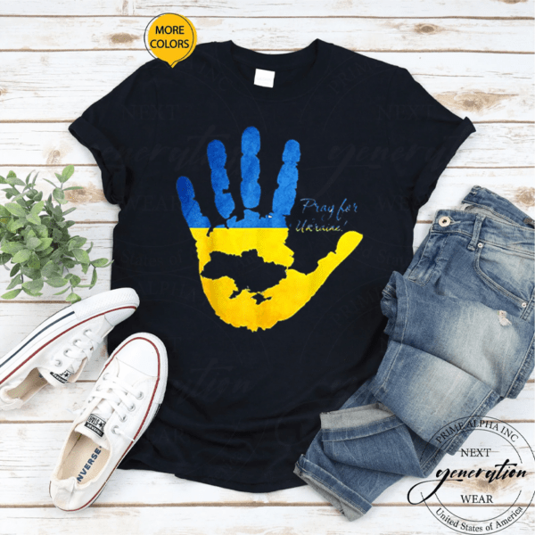 Ukraine Map Pray For Ukraine T-Shirt