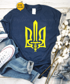 Ukraine Ukrainians Ukrainian Kiev Trysub Flag, Support Peace T-Shirt