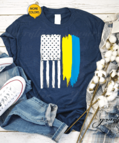 Ukrainian American Half Ukraine Half America T-Shirt