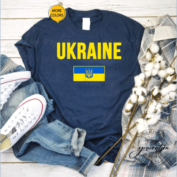 Ukrainian Flag Souvenir Love Peace TShirt