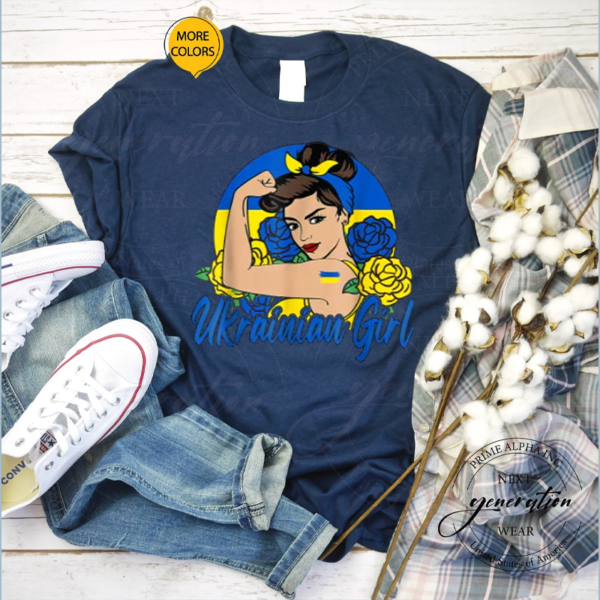 Ukrainian Girl Ukraine Woman Ukrainians Flag T-Shirt