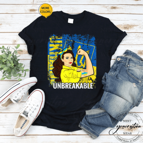 Unbreakable Ukrainian Flag Strong Ukraine Girl Shirts