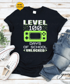 Video Gamer Student 100th Day Teacher 100 Days Of School Shirt