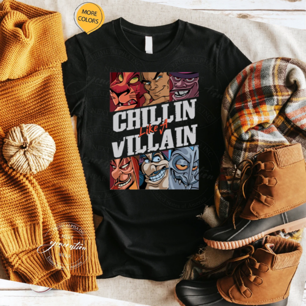 Villains Chillin’ Like A Villain Group Portrait Pullover Shirts