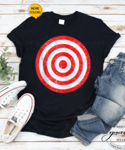 Vintage Bullseye Target Bull’s Eye Prank Joke Zip TShirts