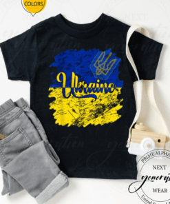 Vintage Ukraine Ukrainian Flag I Stand With Ukraine Pride TShirt