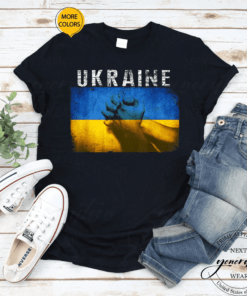 Vintage Ukraine Ukrainian Flag Pride Gifts T-Shirt