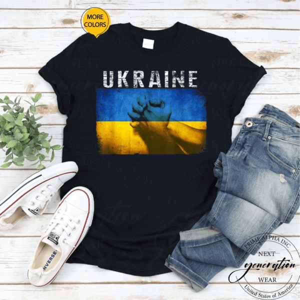 Vintage Ukraine Ukrainian Flag Pride Gifts T-Shirt